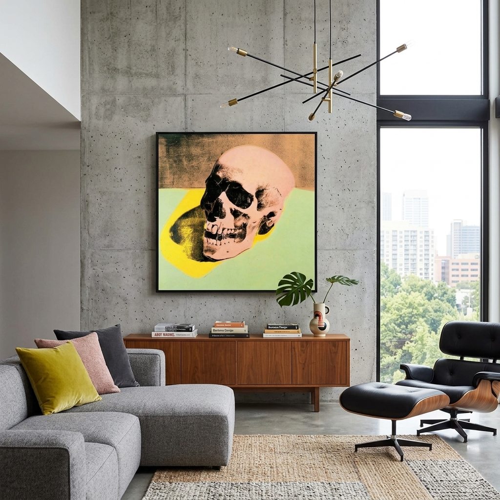 Reproduction The skull Reproduction Canvas Wall Art Print