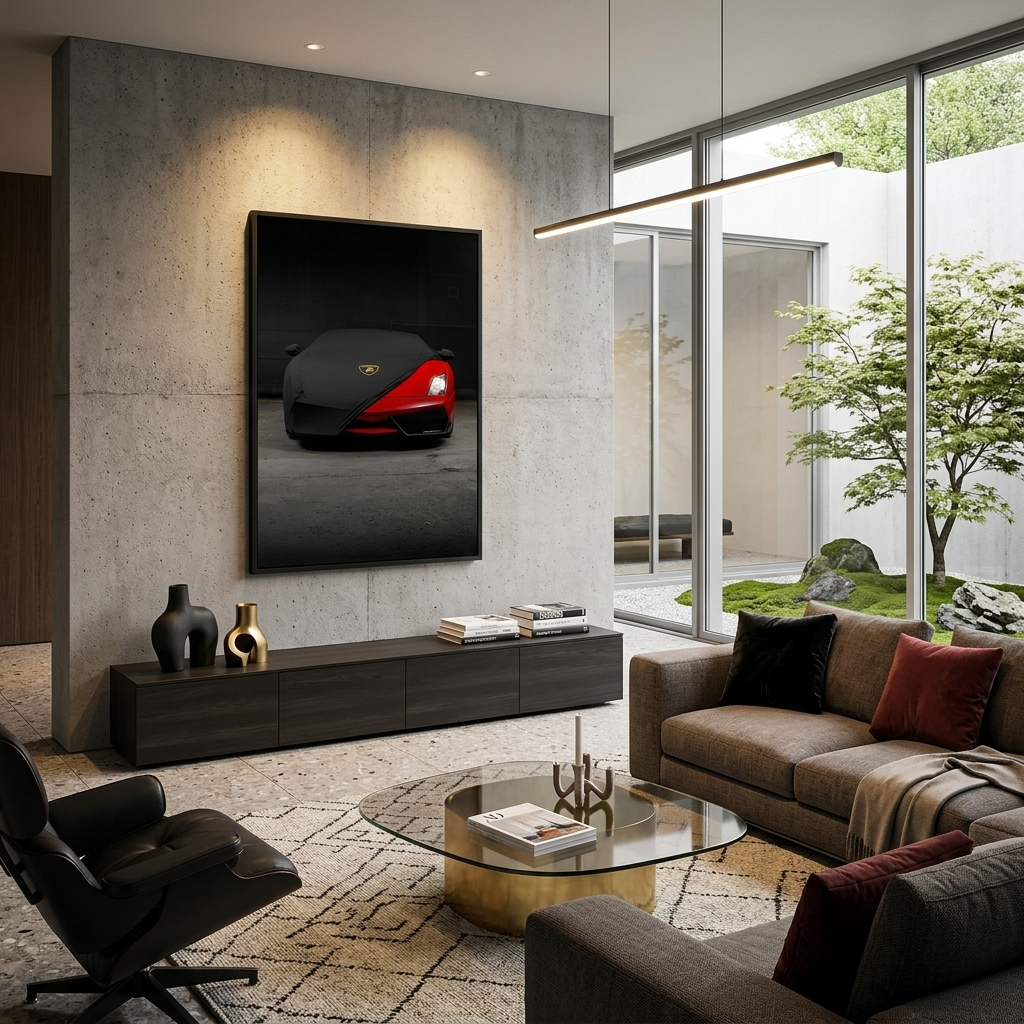 Lamborghini red  Canvas Wall Art Print