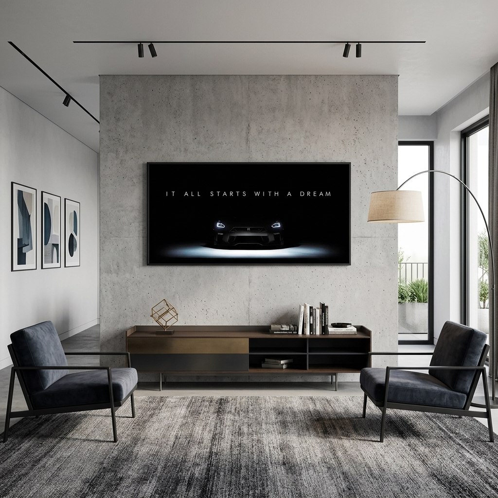 IT ALL STARTS WITH A DREAM GTR  Canvas Wall Art