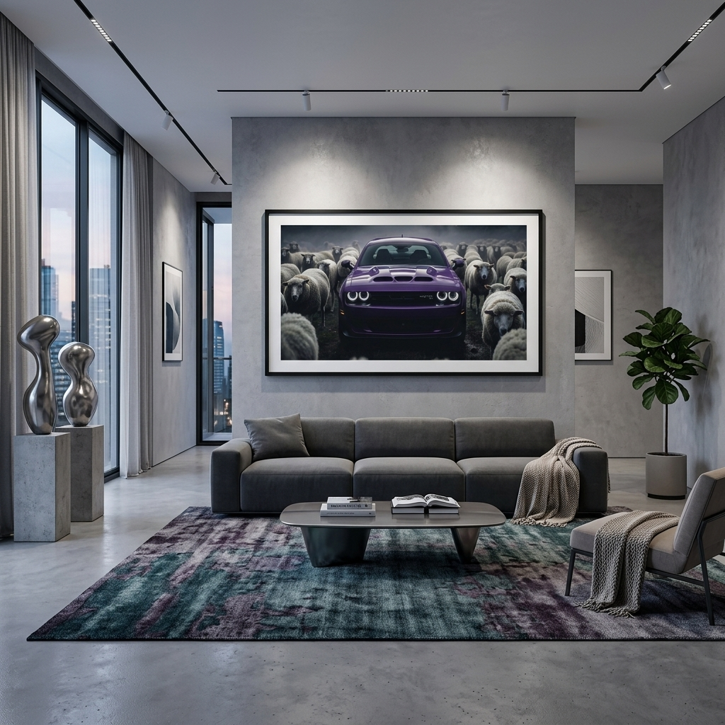 Purple Rebel – Stand Alone, Lead the Pack Canvas Wall Art