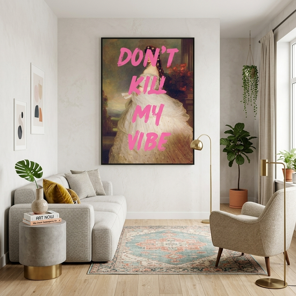 Canvas Wall Art Print Don't kill my vibe