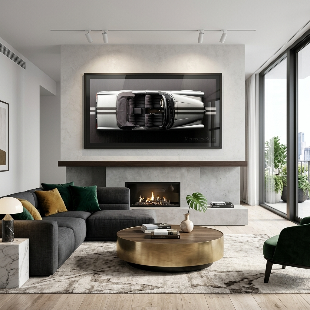 MERSEDES BENZ BACKSIDE Canvas Wall Art