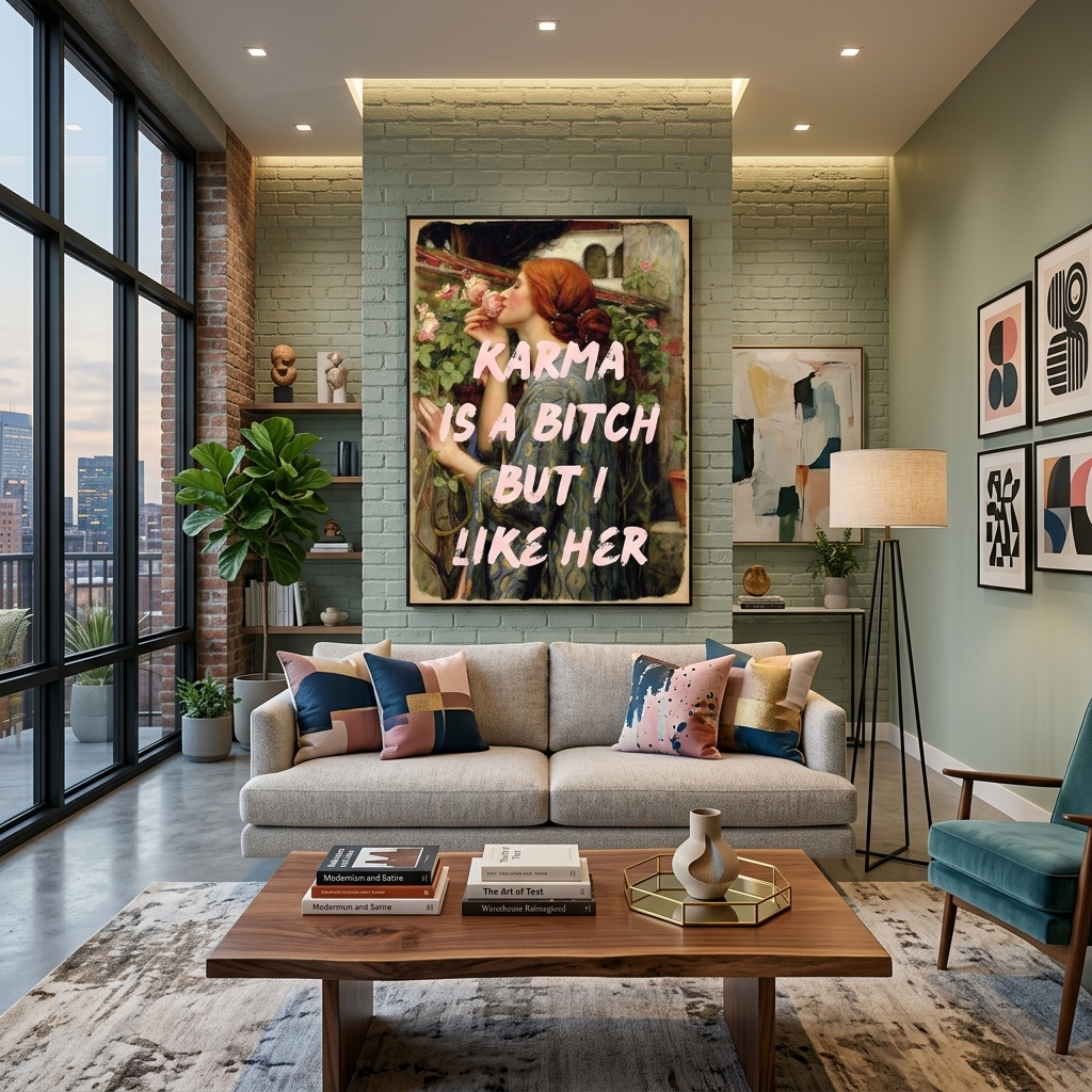 Canvas Wall Art Print Soul of a Rose. Karma is a bitch, but I like her