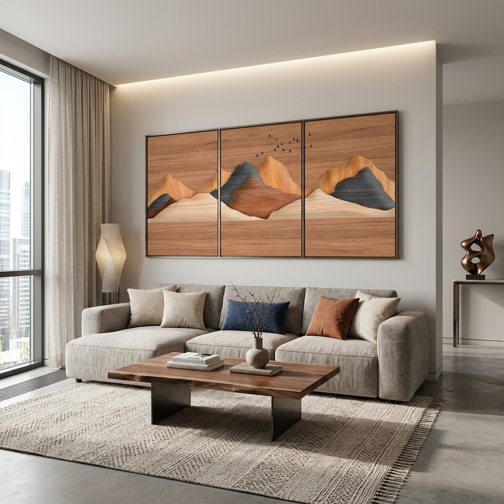 Desert mountains Canvas Wall Art Print