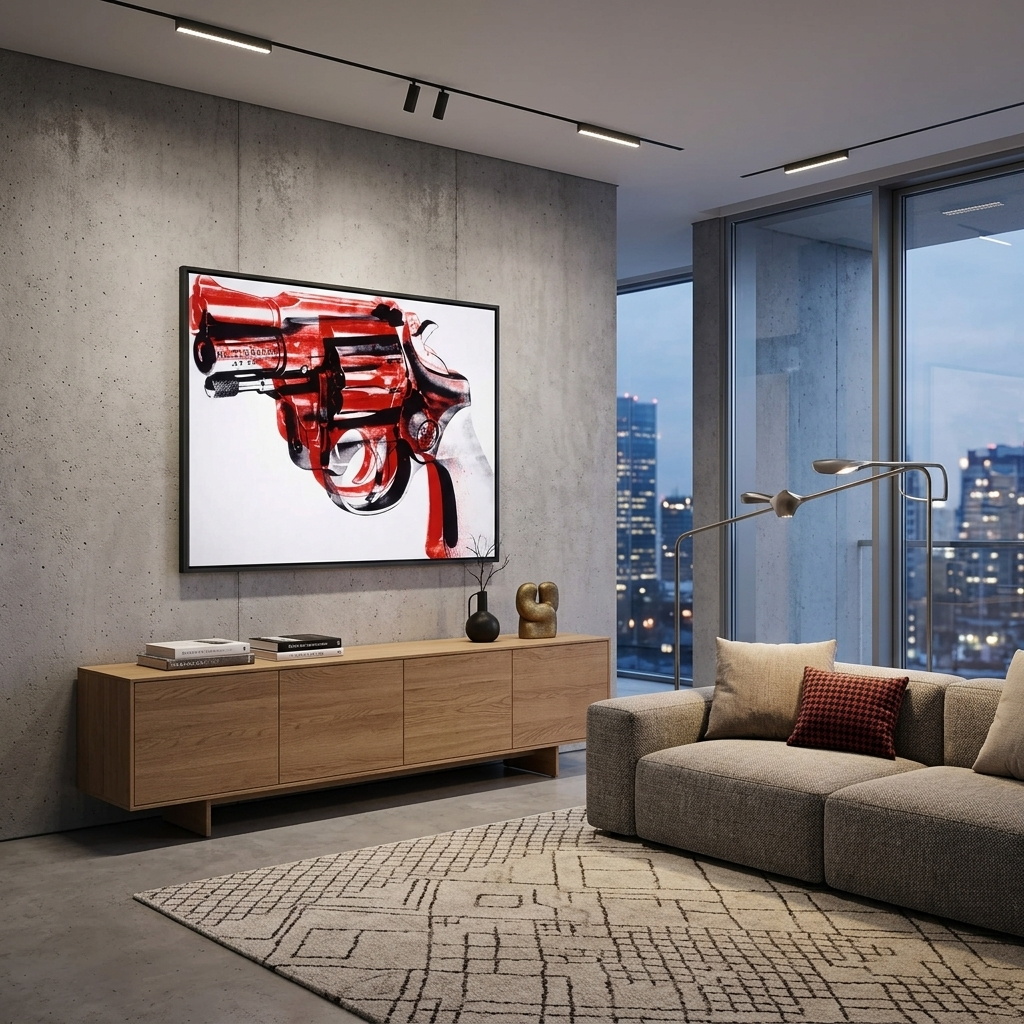 Revolver Reproduction Canvas Wall Art Print