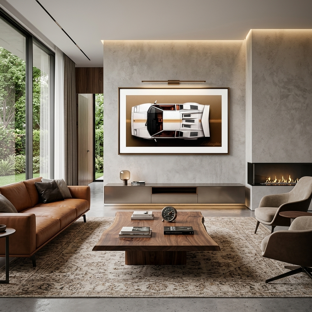 LAMBORGHINI BACKSIDE Canvas Wall Art