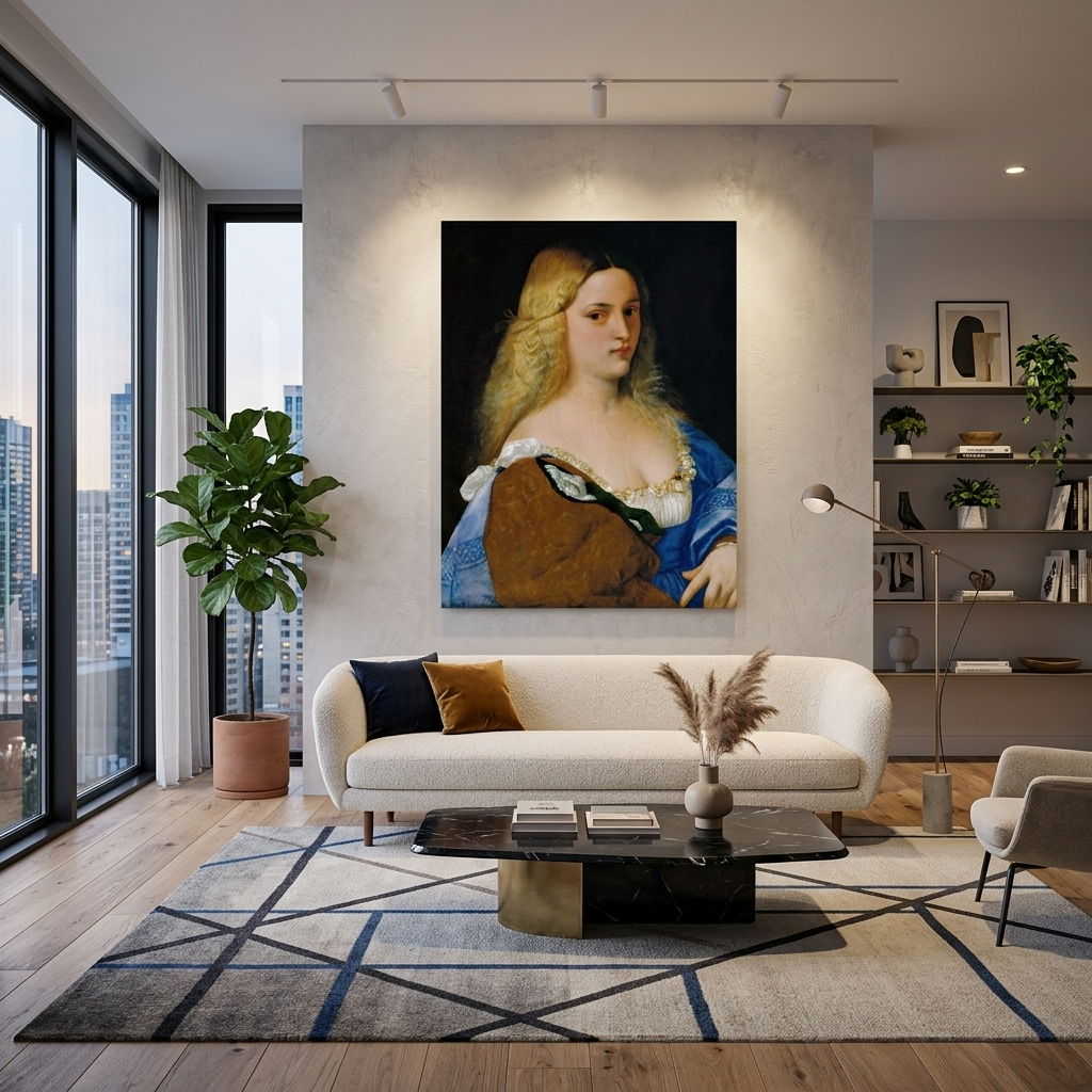 Reproduction Violante by Titian Reproduction Canvas Wall Art Print
