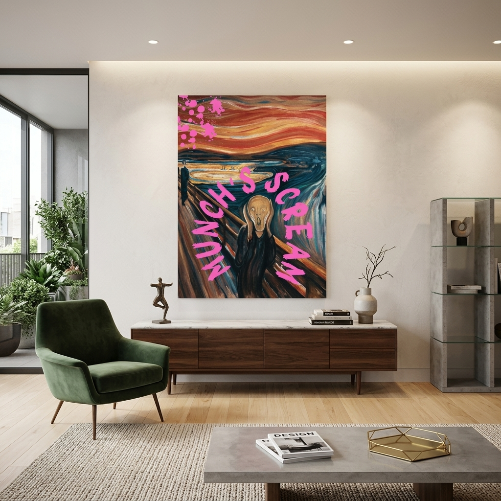 Canvas Wall Art Print Munch's Scream