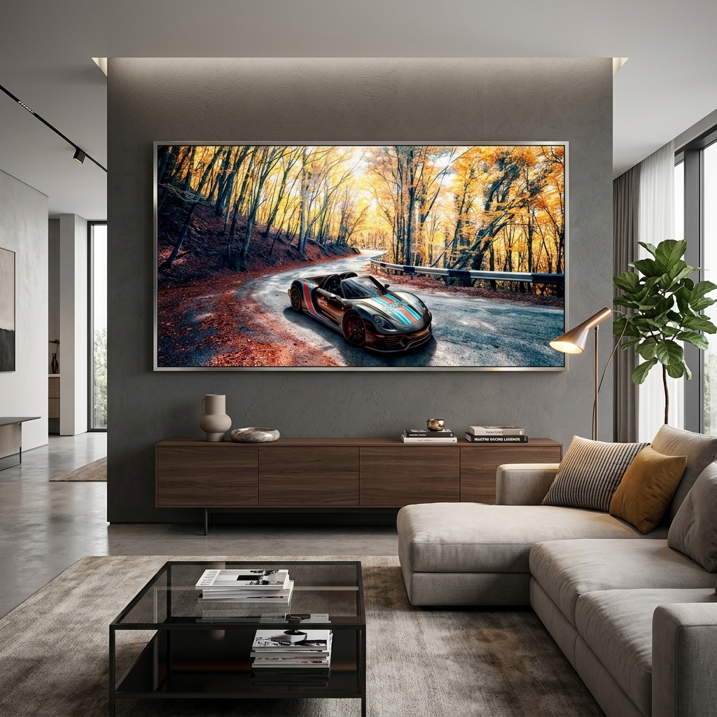 Canvas Wall Art Print Car Porsche 918  Spyder