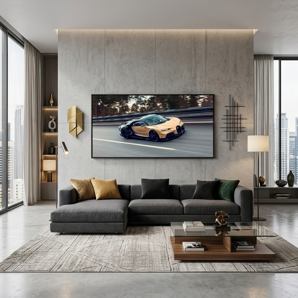 Canvas Wall Art Print Car Bugatti  Chiron Super Sport