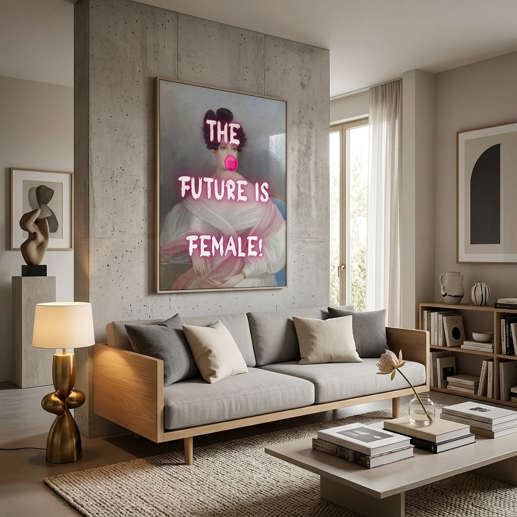Canvas Wall Art Print The future is female