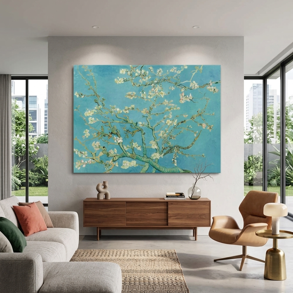 Almond Blossoms Vincent van Gogh Reproduction Canvas Wall Art Print