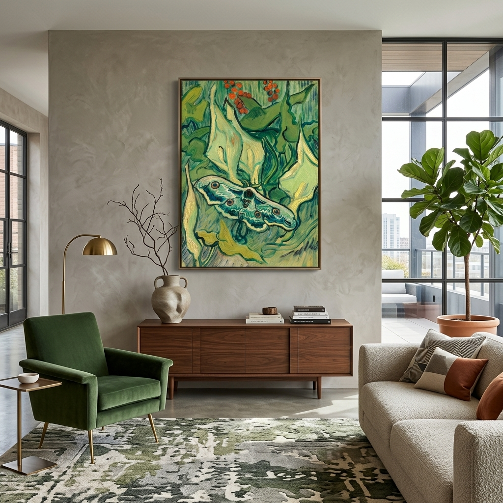 The dead head worm Van Gogh Reproduction Canvas Wall Art Print