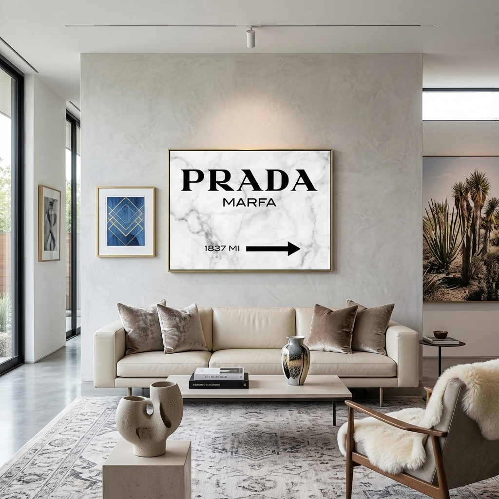 Interior Luxury white Canvas Wall Art Print