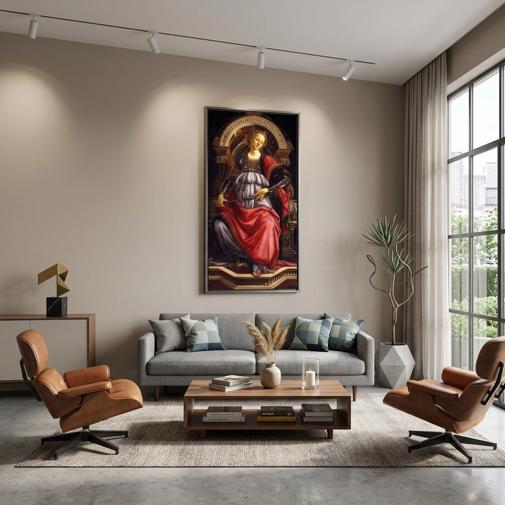 Sandro Botticelli's Allegory of Strength Reproduction Canvas Wall Art Print