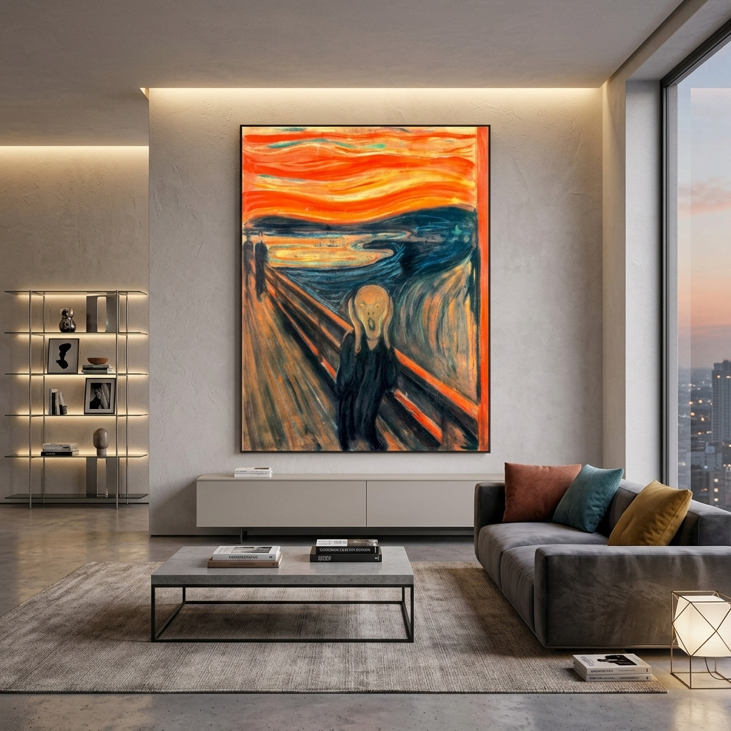 Of Edvard Munch's The Scream Reproduction Canvas Wall Art Print