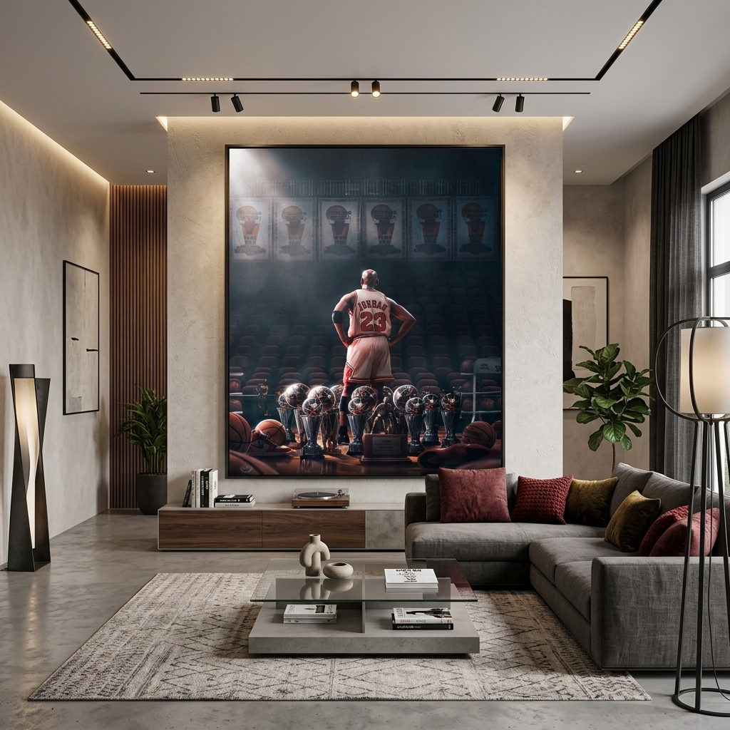 Michael Jordan: The Path to Greatness Canvas Wall Art