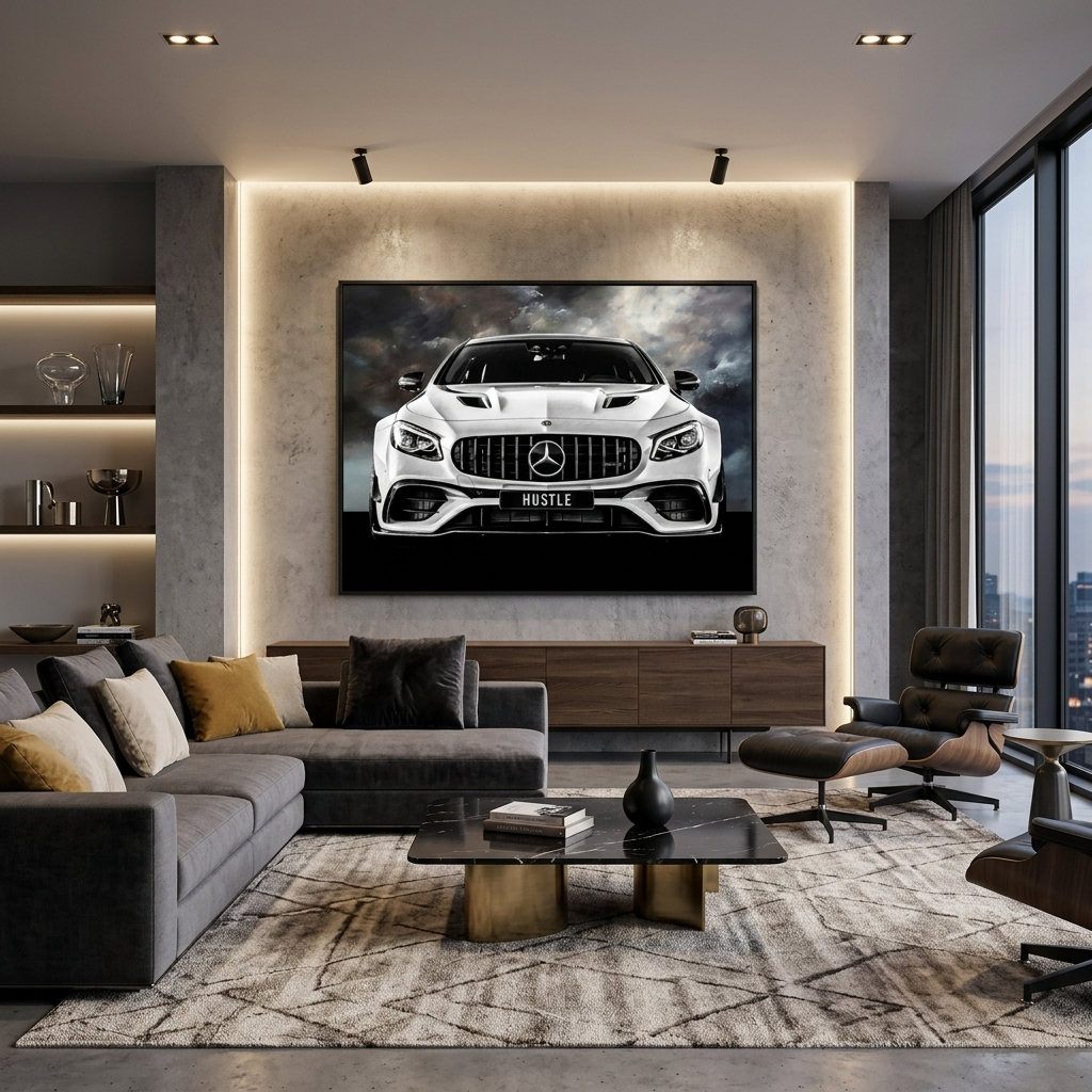 MERSEDES HUSTLE BACKSIDE Canvas Wall Art