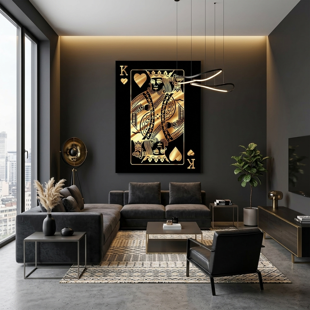 To motivate King Motivational Canvas Wall Art Print