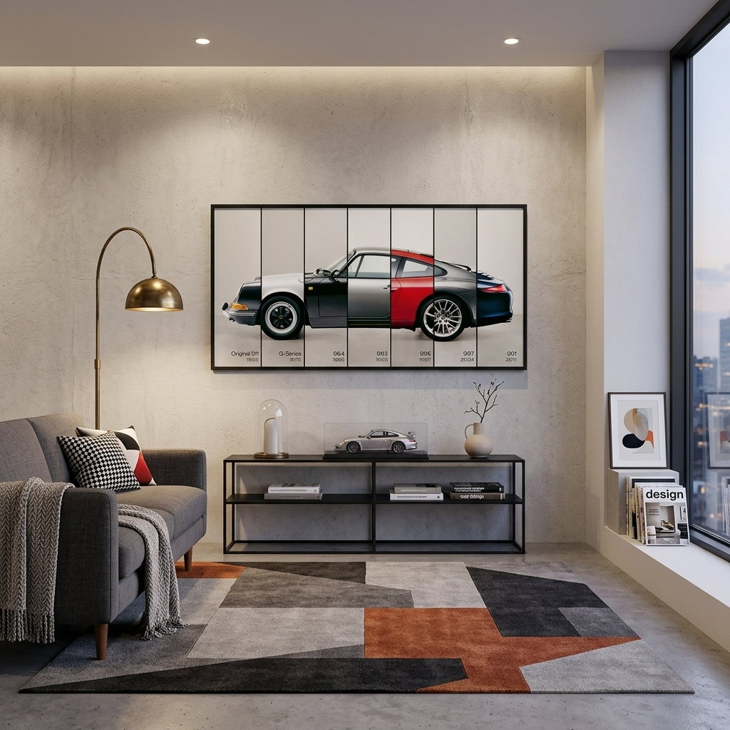 Miscellaneous Porsche parts  Canvas Wall Art Print