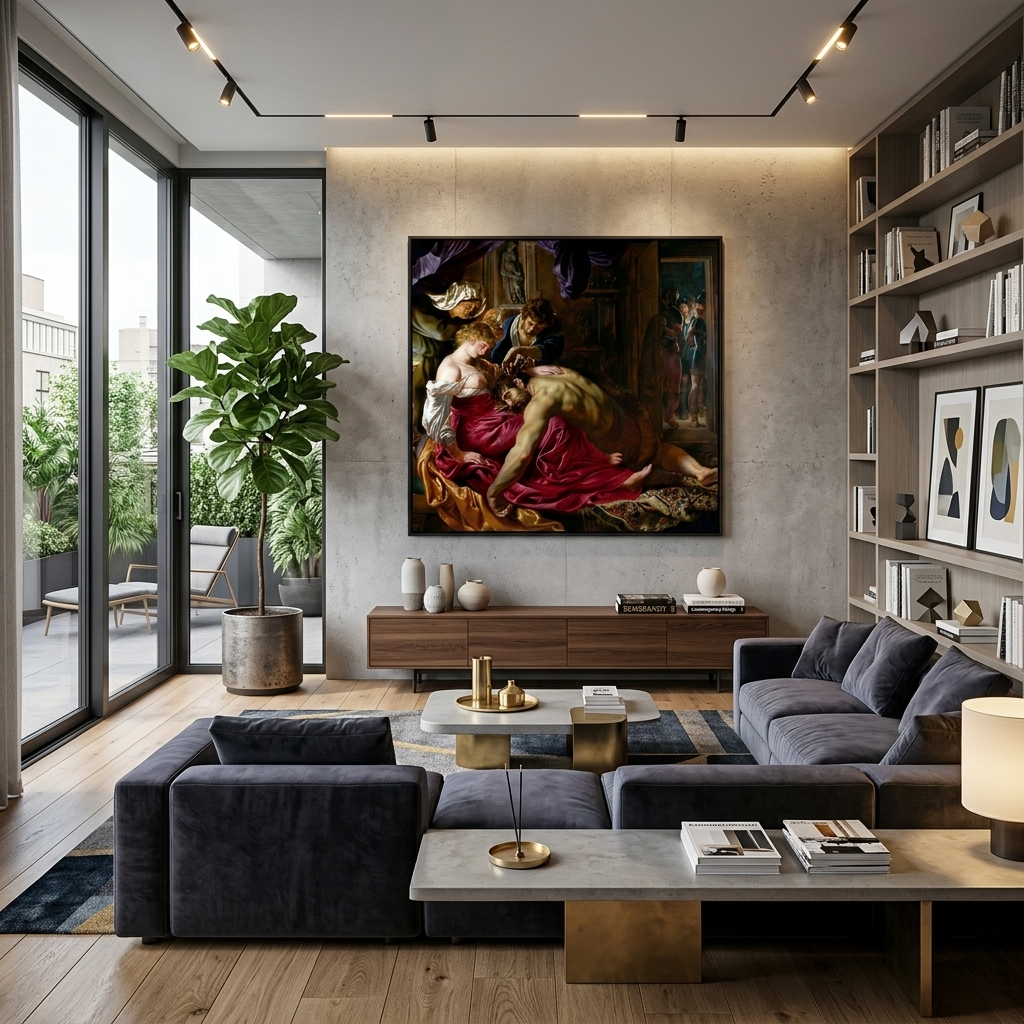 Samson and Dalila  Canvas Wall Art Print