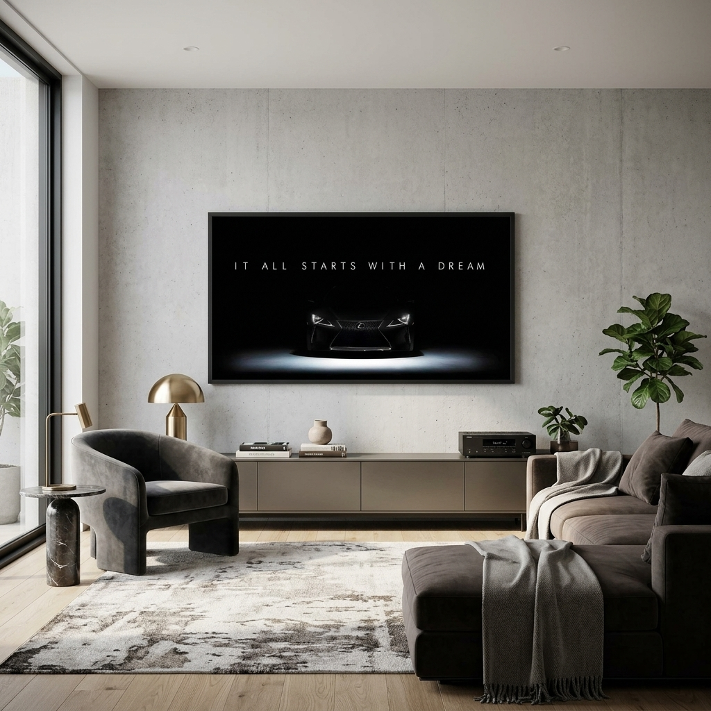IT ALL STARTS WITH A DREAM LEXUS  Canvas Wall Art