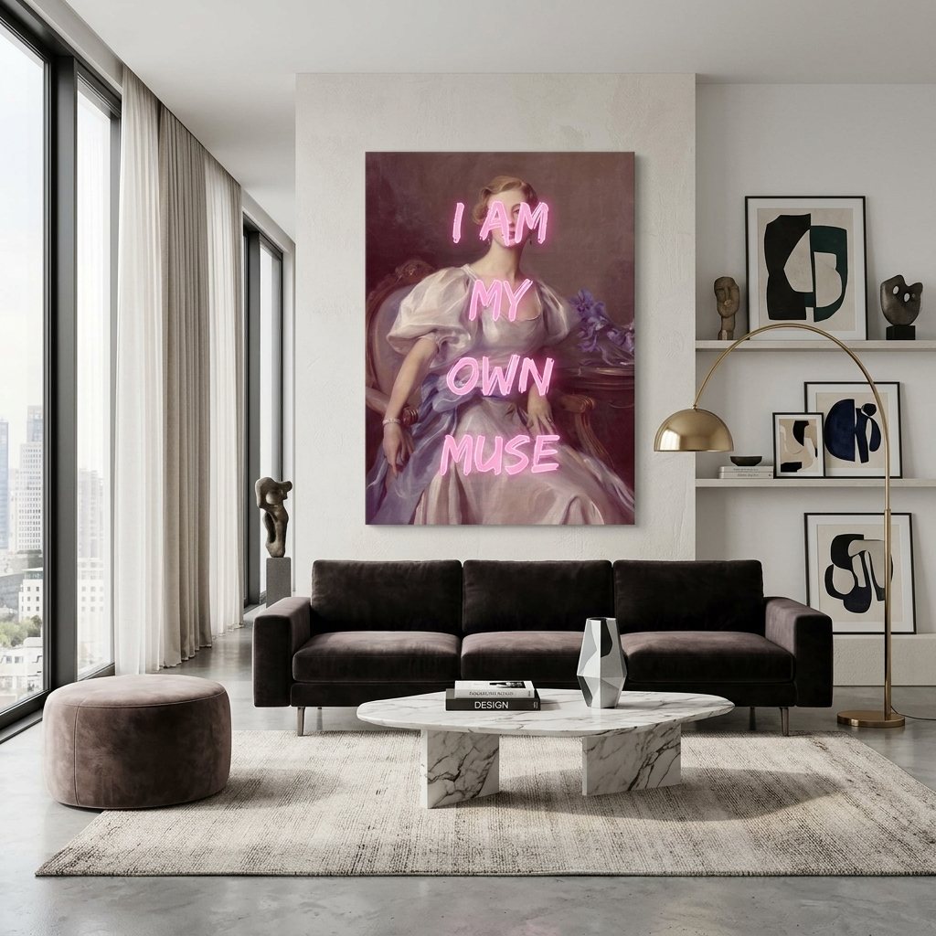 Canvas Wall Art Print Lady Grandi. I am my own muse