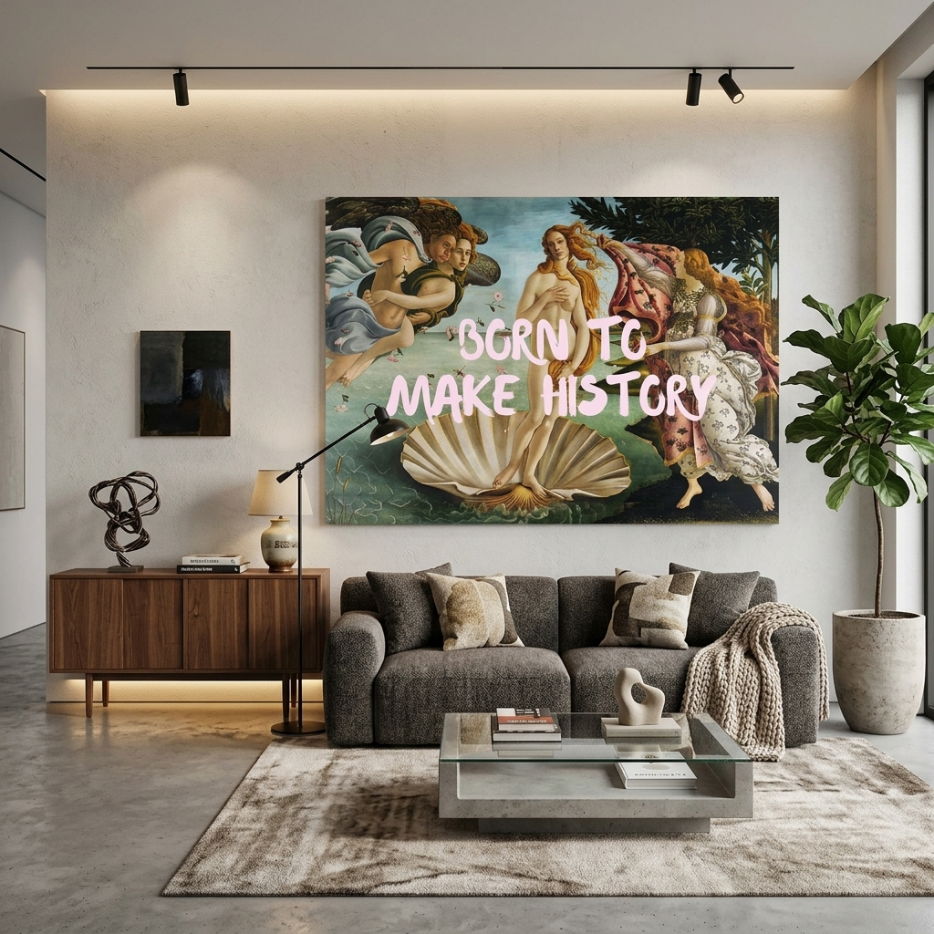 Canvas Wall Art Print Born to make history