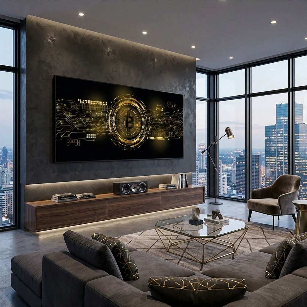 Bitcoin Inspirational Canvas Wall Art Print