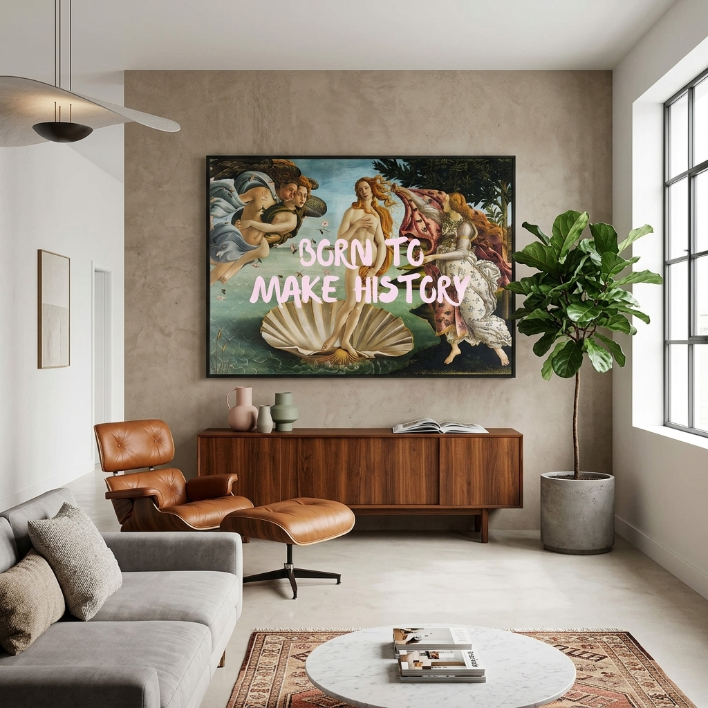 Canvas Wall Art Print Born to make history