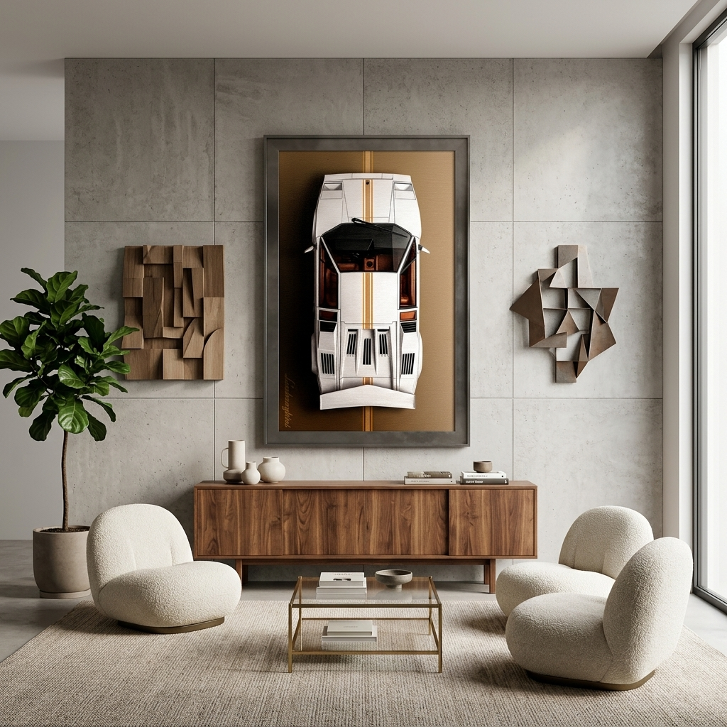 LAMBORGHINI BACKSIDE Canvas Wall Art