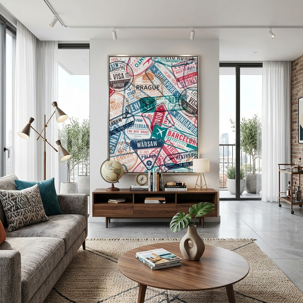 Seals on a white background Canvas Wall Art Print