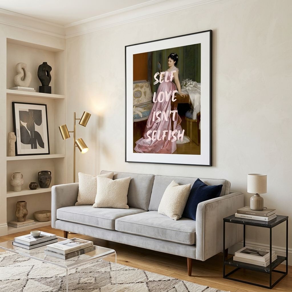 Canvas Wall Art Print Self love isn't selfish