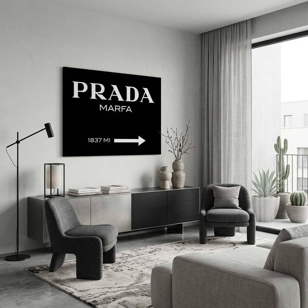 Interior Luxury black Canvas Wall Art Print
