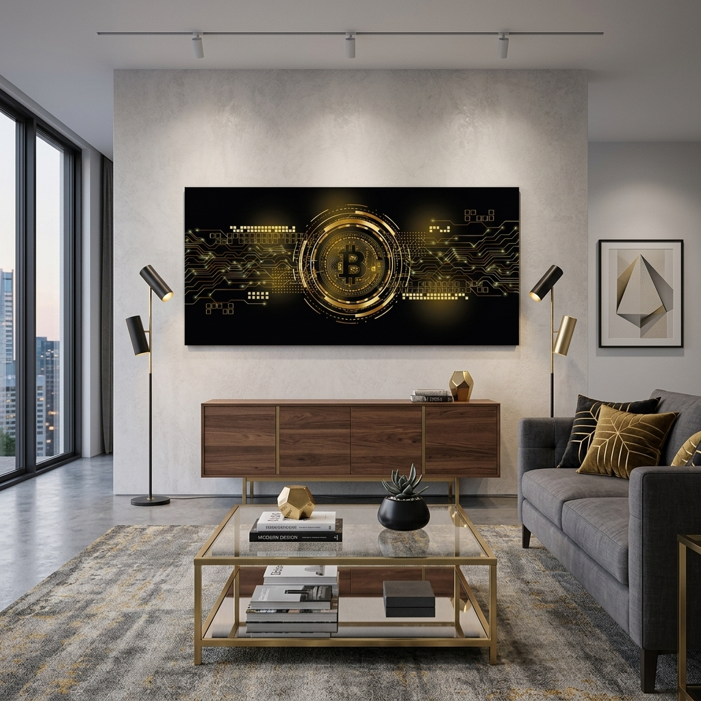 Bitcoin Inspirational Canvas Wall Art Print