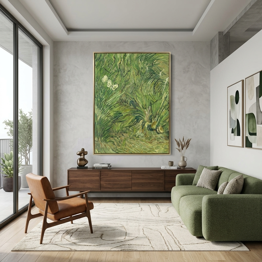 The Garden of Butterflies by Vincent van Gogh Reproduction Canvas Wall Art Print