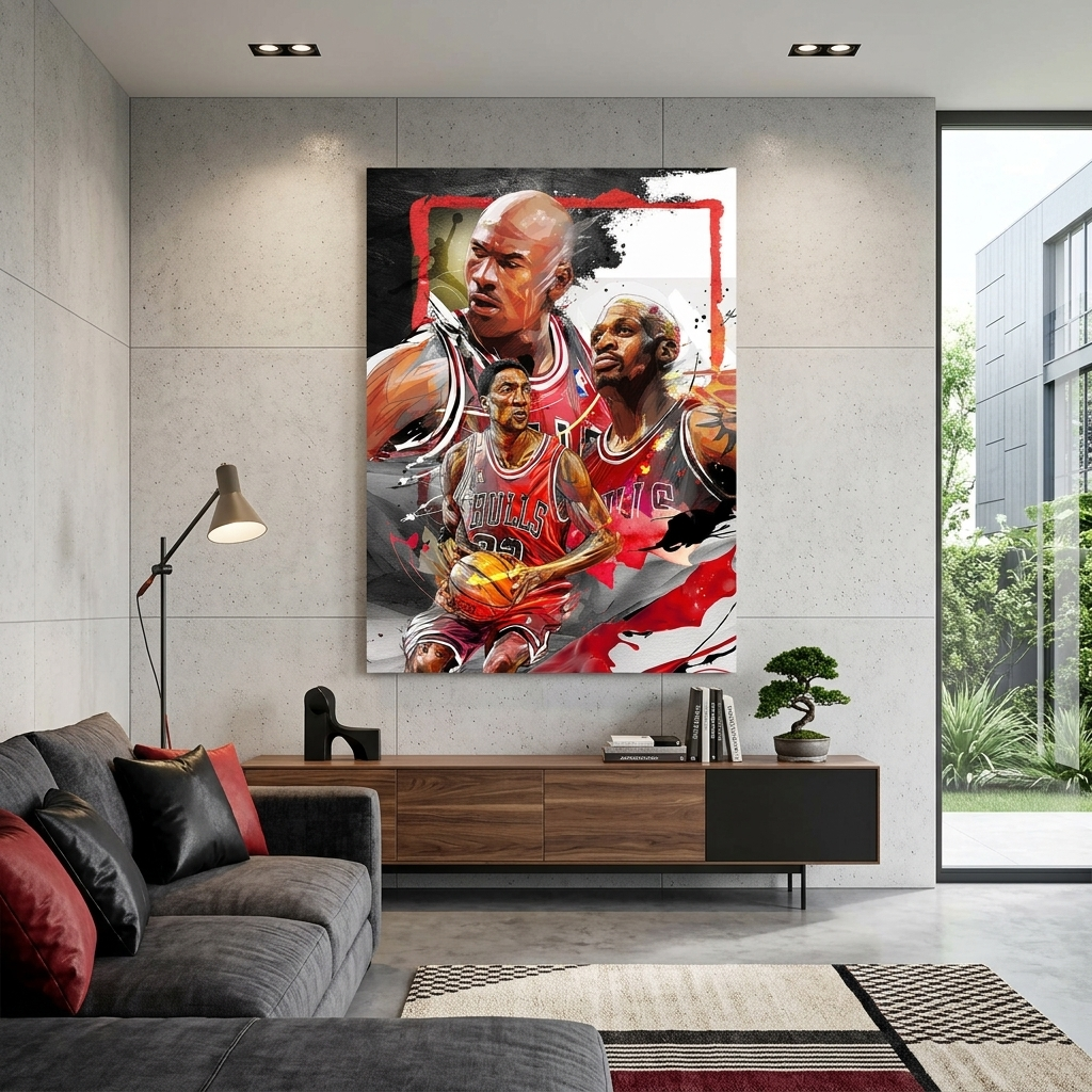 NBA Jordan 23 legends Canvas Wall Art Print
