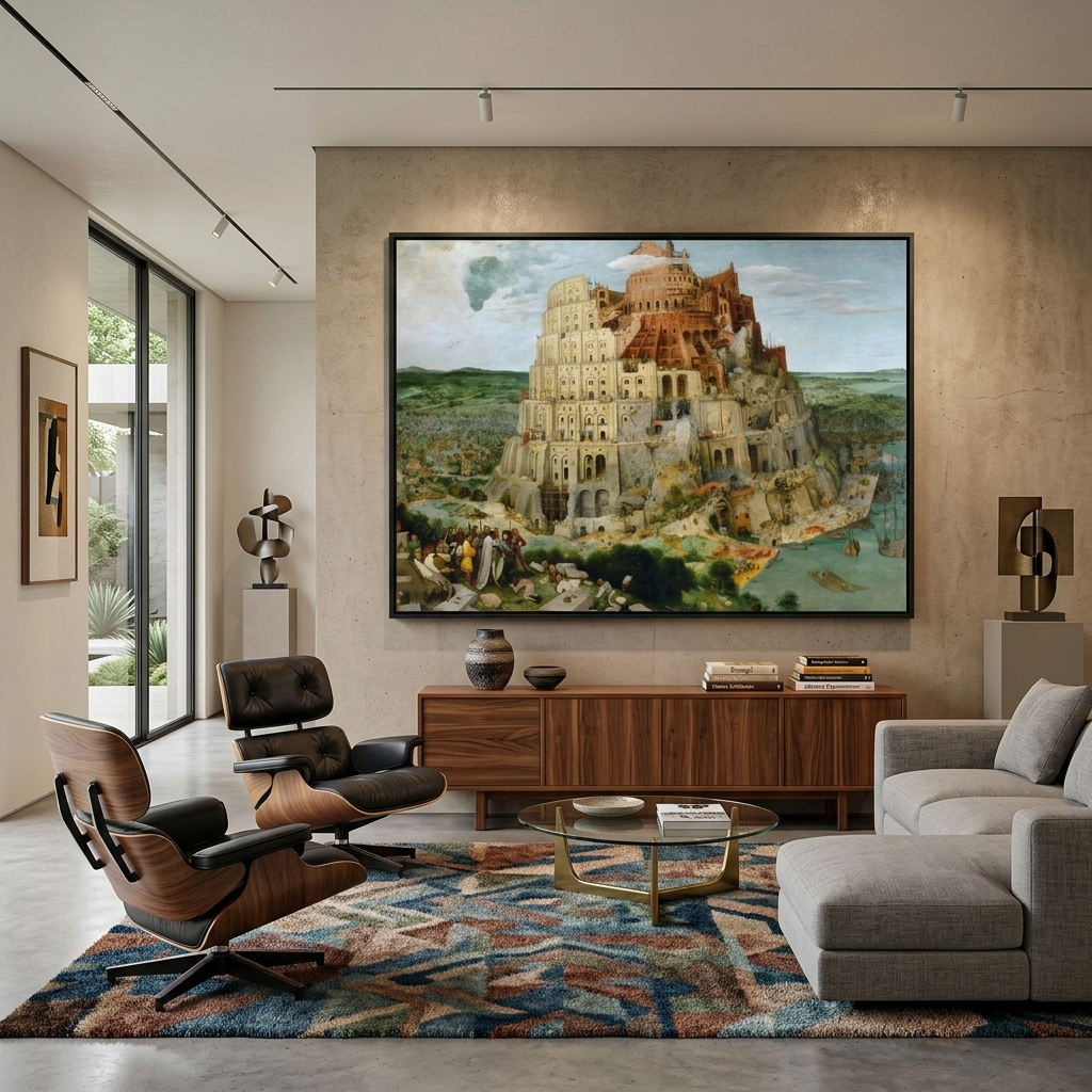Tower of Babel Pieter Bruegel Reproduction Canvas Wall Art Print