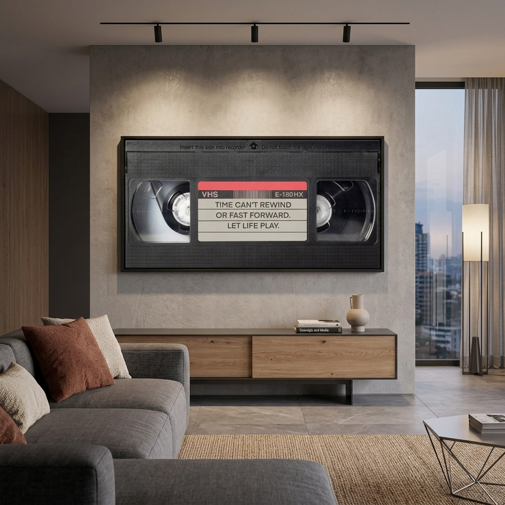 To motivate Time can't rewind Motivational Canvas Wall Art Print