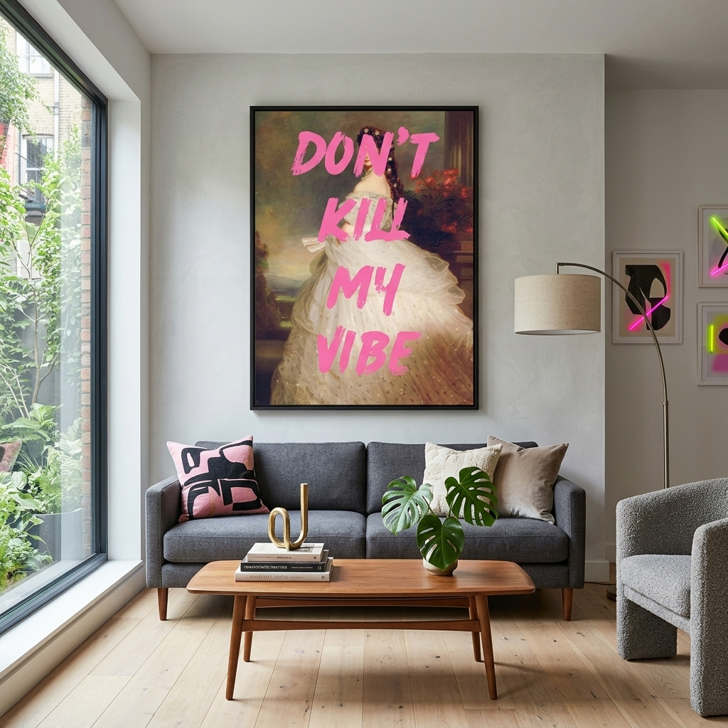 Canvas Wall Art Print Don't kill my vibe