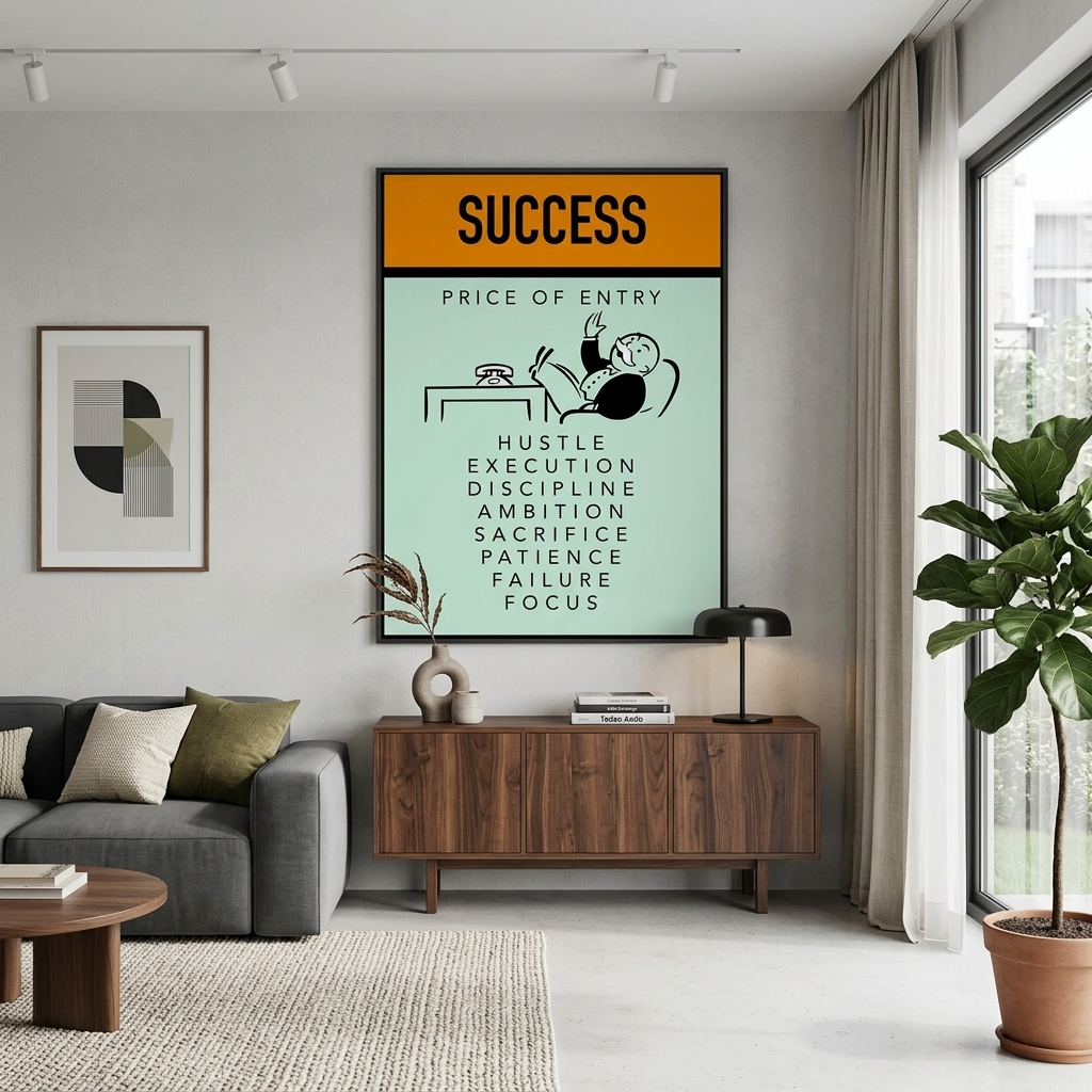 Monopoly Prise of entry Canvas Wall Art Print