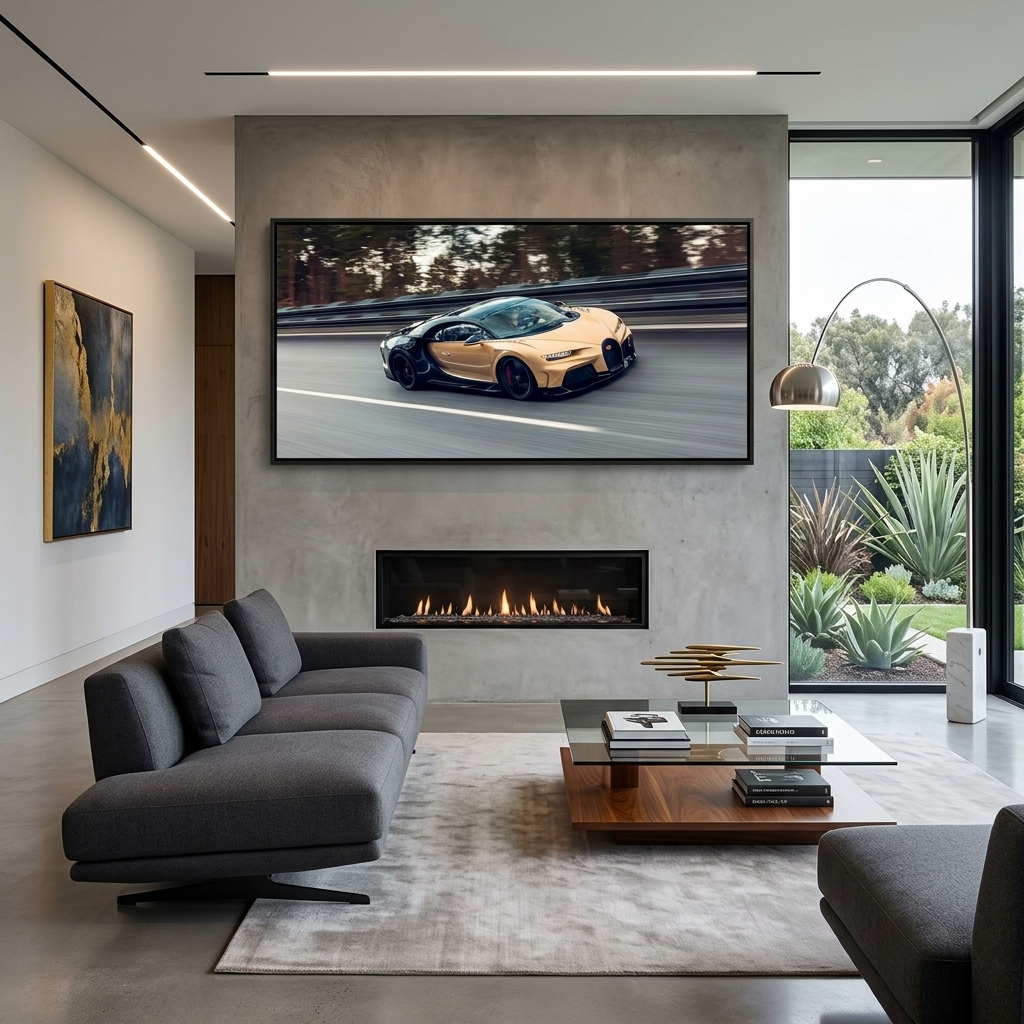 Canvas Wall Art Print Car Bugatti  Chiron Super Sport
