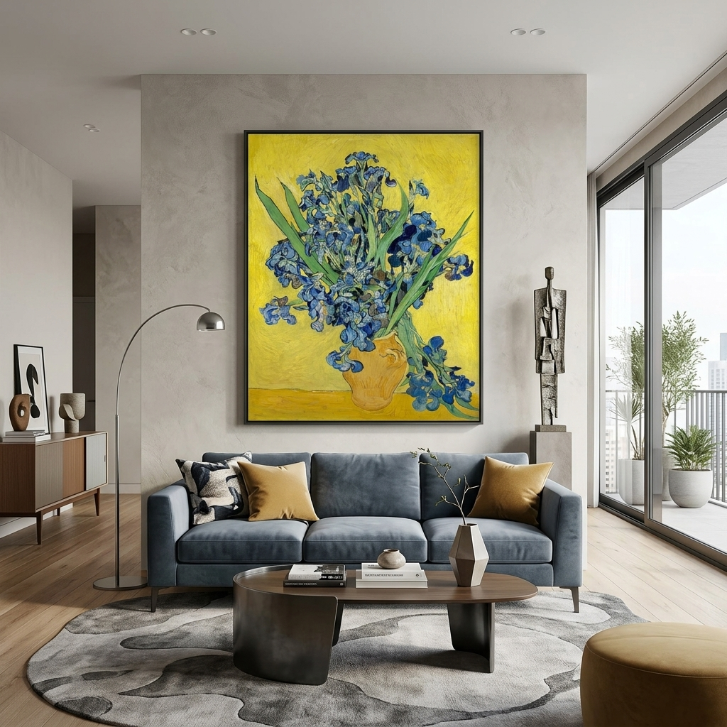 Reproduction Irises Reproduction Canvas Wall Art Print