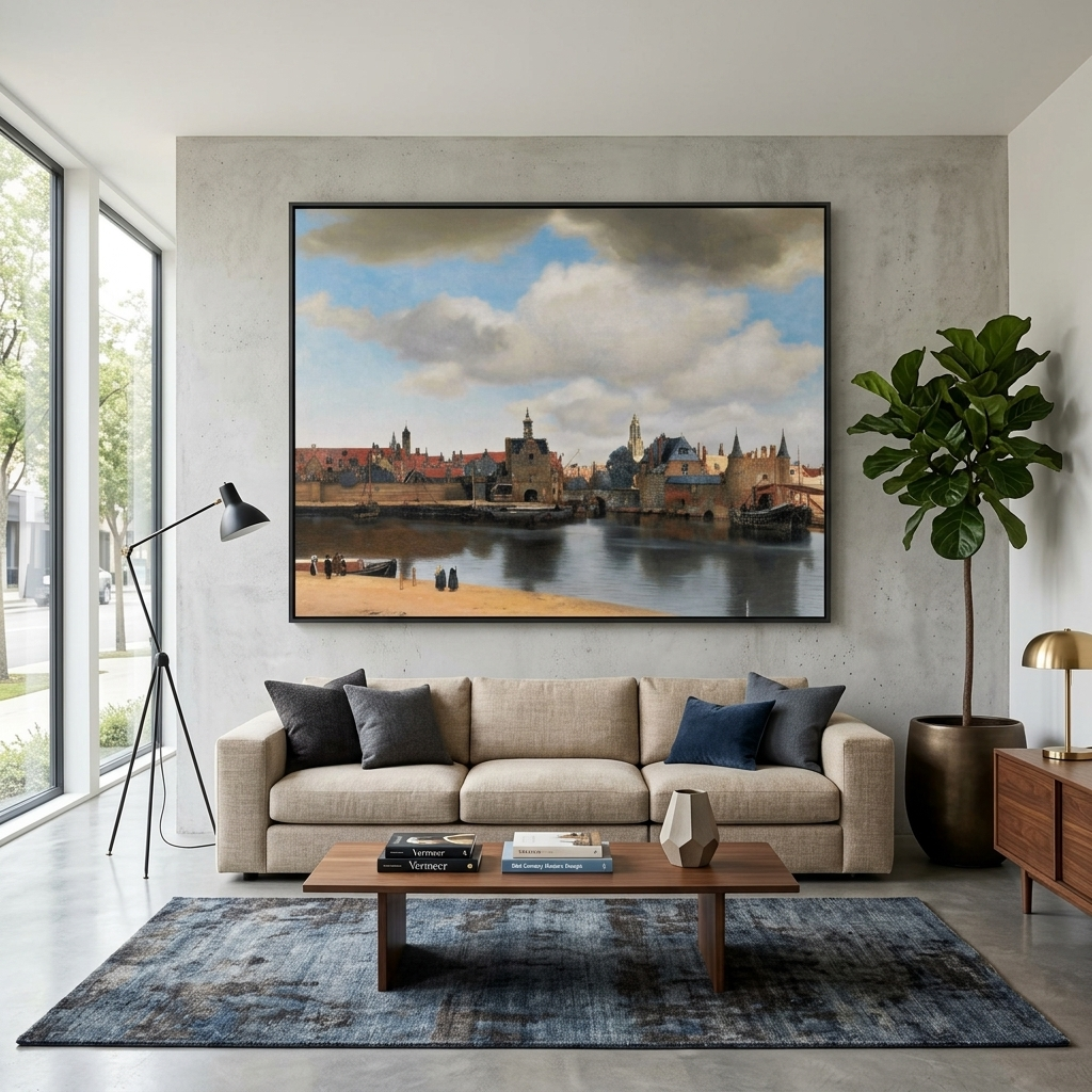 Delta view Reproduction Canvas Wall Art Print