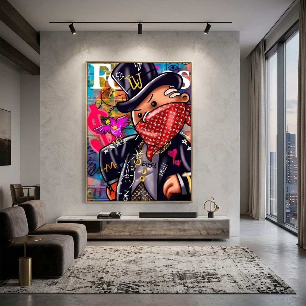 Freedom Monopoly Canvas Wall Art Print