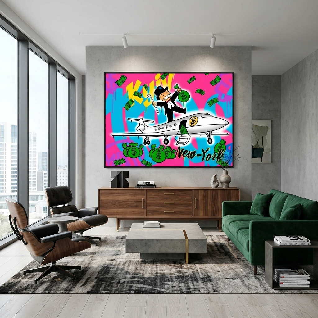 Kyiv - New-York Inspirational Canvas Wall Art Print