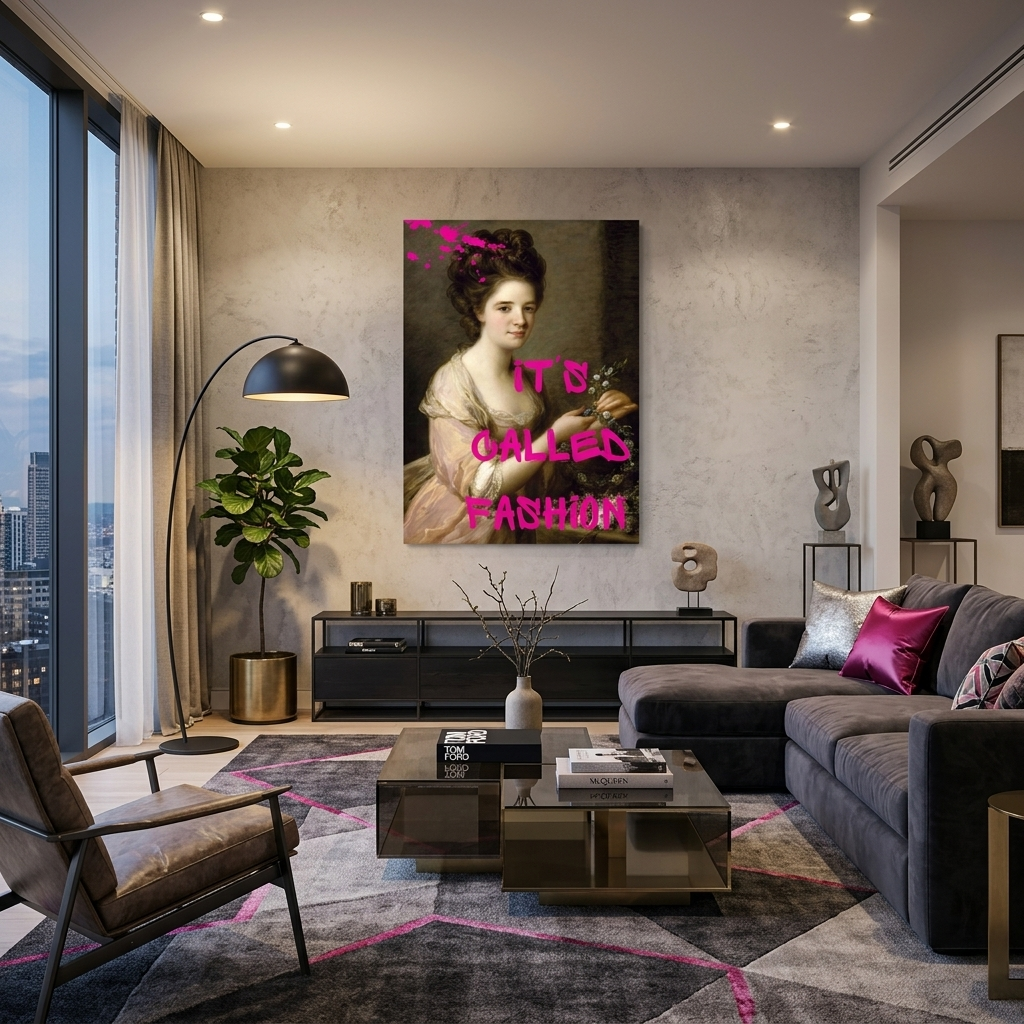 Canvas Wall Art Print Portrait of Eleanor. It's called fashion