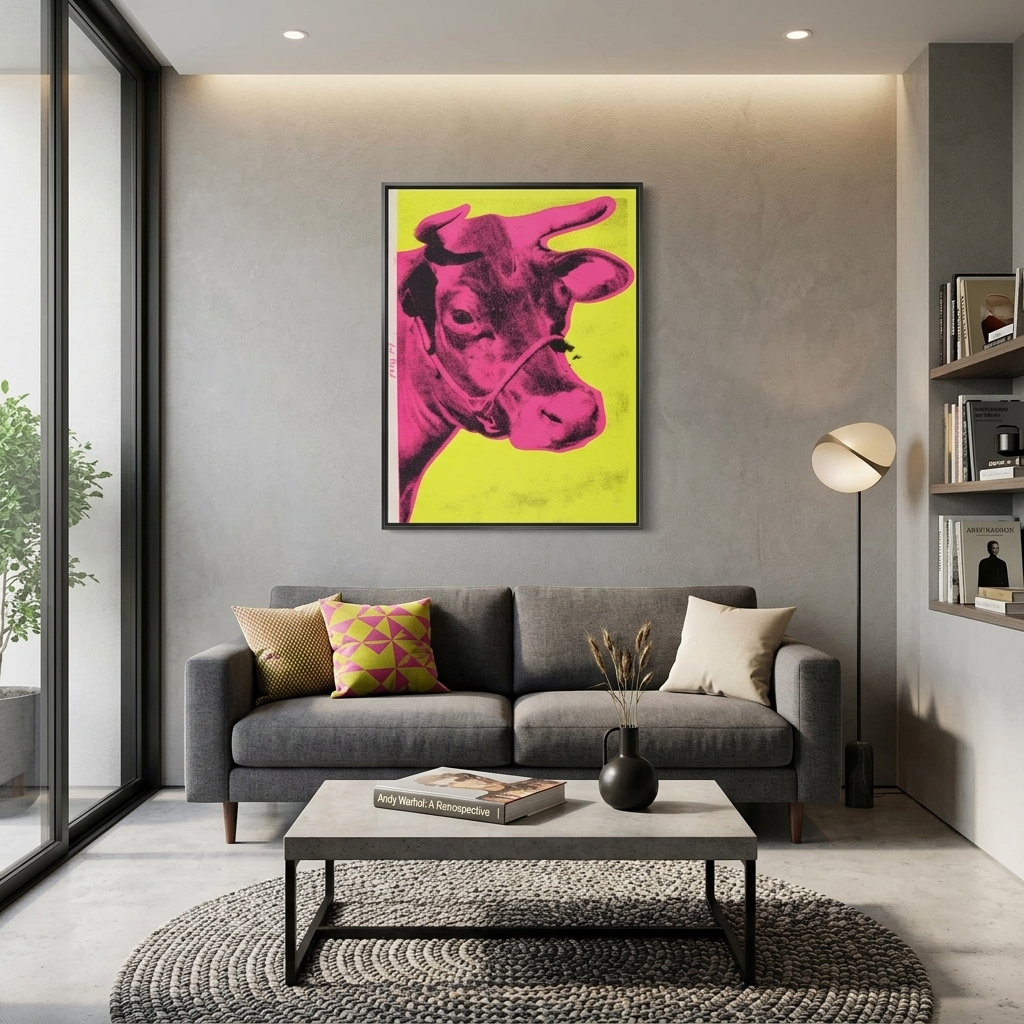 Reproduction Cow Reproduction Canvas Wall Art Print