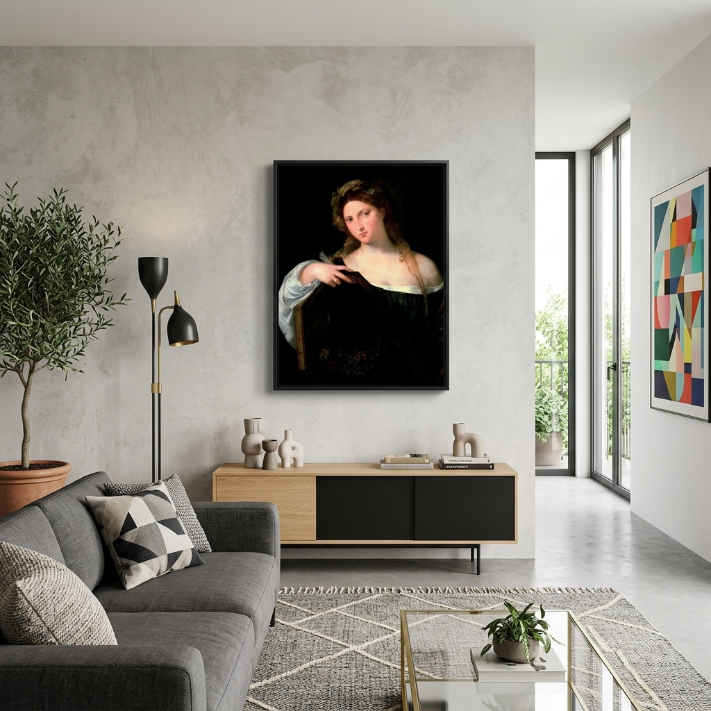 The vanity of the mundane (Vanitas) Titian Reproduction Canvas Wall Art Print