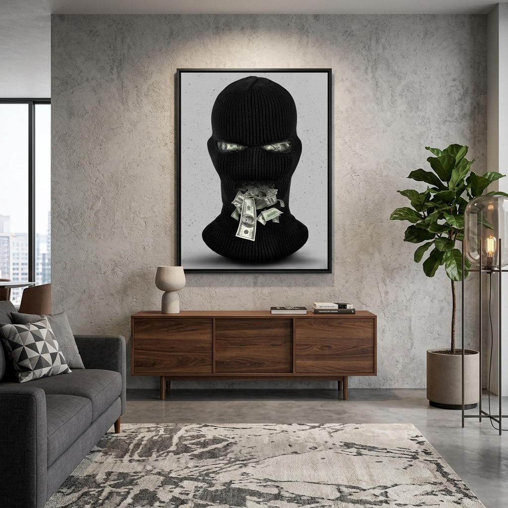 Money Gang Motivational Canvas Wall Art Print